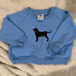 The Black Dog Light Blue Sweatshirt with Black Dog Design